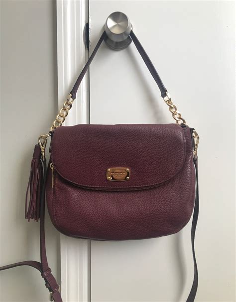 maroon michael kors cross body purse|Michael Kors flat crossbody purse.